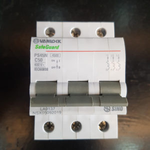 Aptomat 3 Pha 50A Tai Xanh - MCB 3/50A 4.5kA Sino