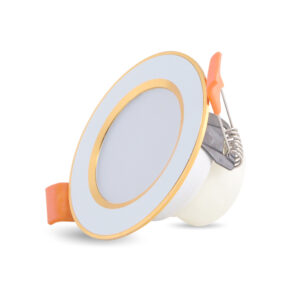 Đèn LED âm trần Downlight đổi màu 60/3W Viền Vàng - Rạng Đông