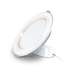 Đèn LED Âm trần Downlight 90/7W Viền Vàng - Rạng Đông